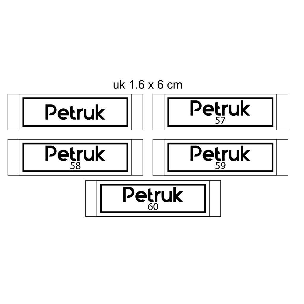 

label woven damask PETRUK