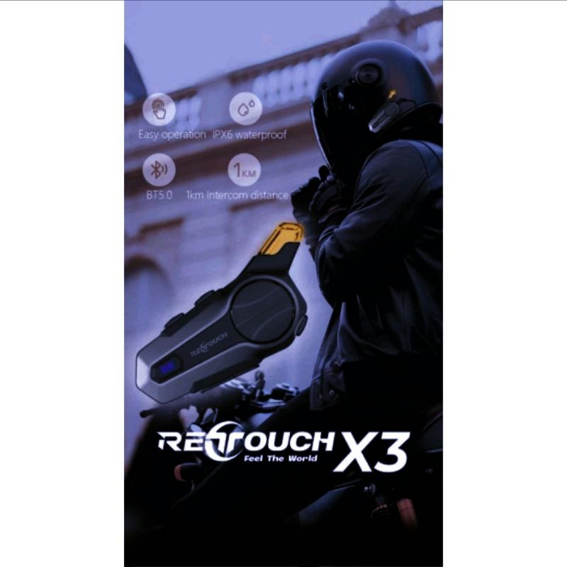 INTERCOM RETOUCH X3 | INTERCOM HELM BLUETOOTH | HEADSET HELM BLUETOOTH