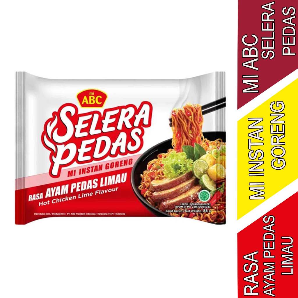 

Mi Rasa Ayam Pedas Limau - Mie Abc Selera Pedas - Mi Instan Goreng