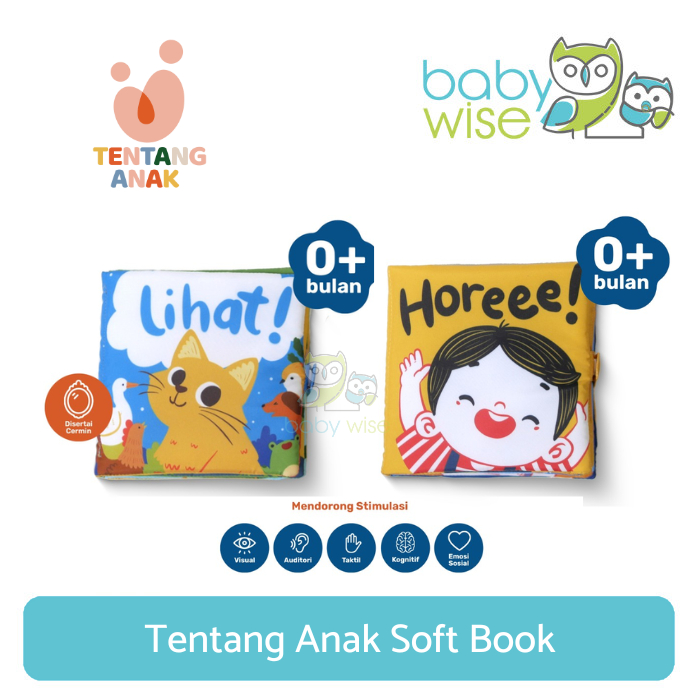 NEW Tentang Anak Soft Book - Buku Tummy Time - Buku 0-6 bulan RBU