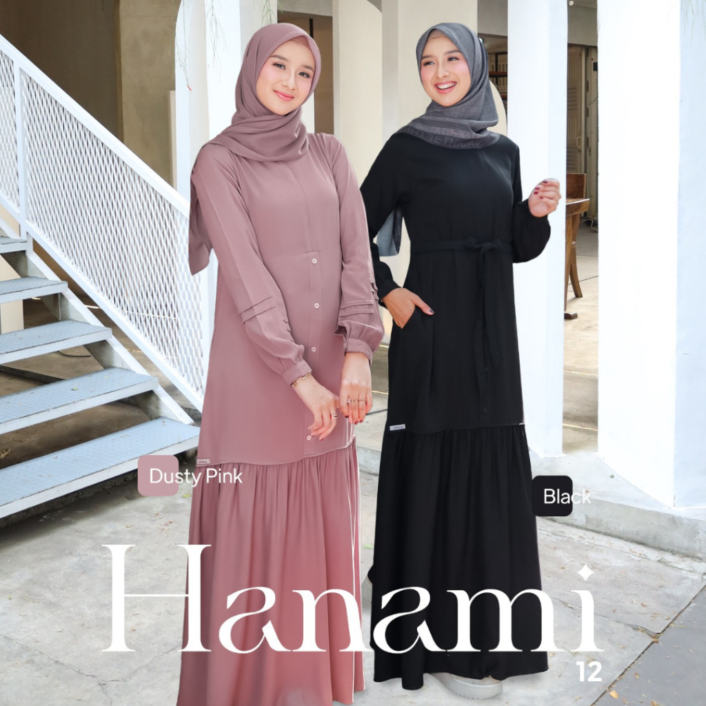 GAMIS SIMPLE KEKINIAN HANAMI 12 BY ETHICA BAHAN ROYAL TWILL