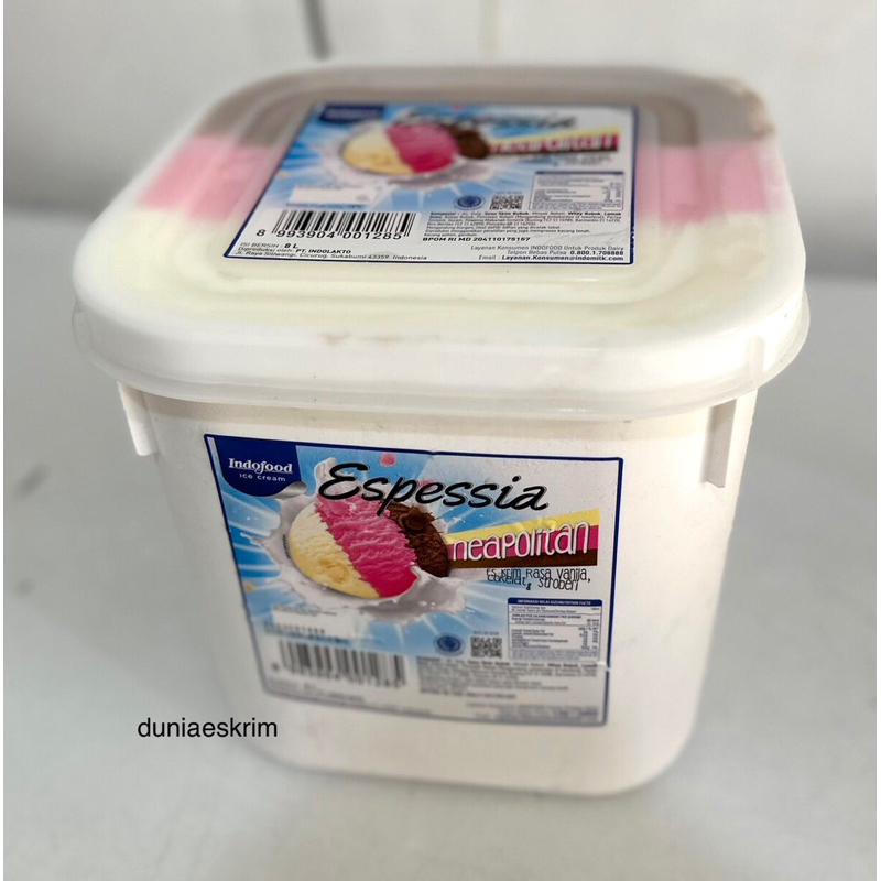 

Indoeskrim Espessia Neapolitan 8 liter