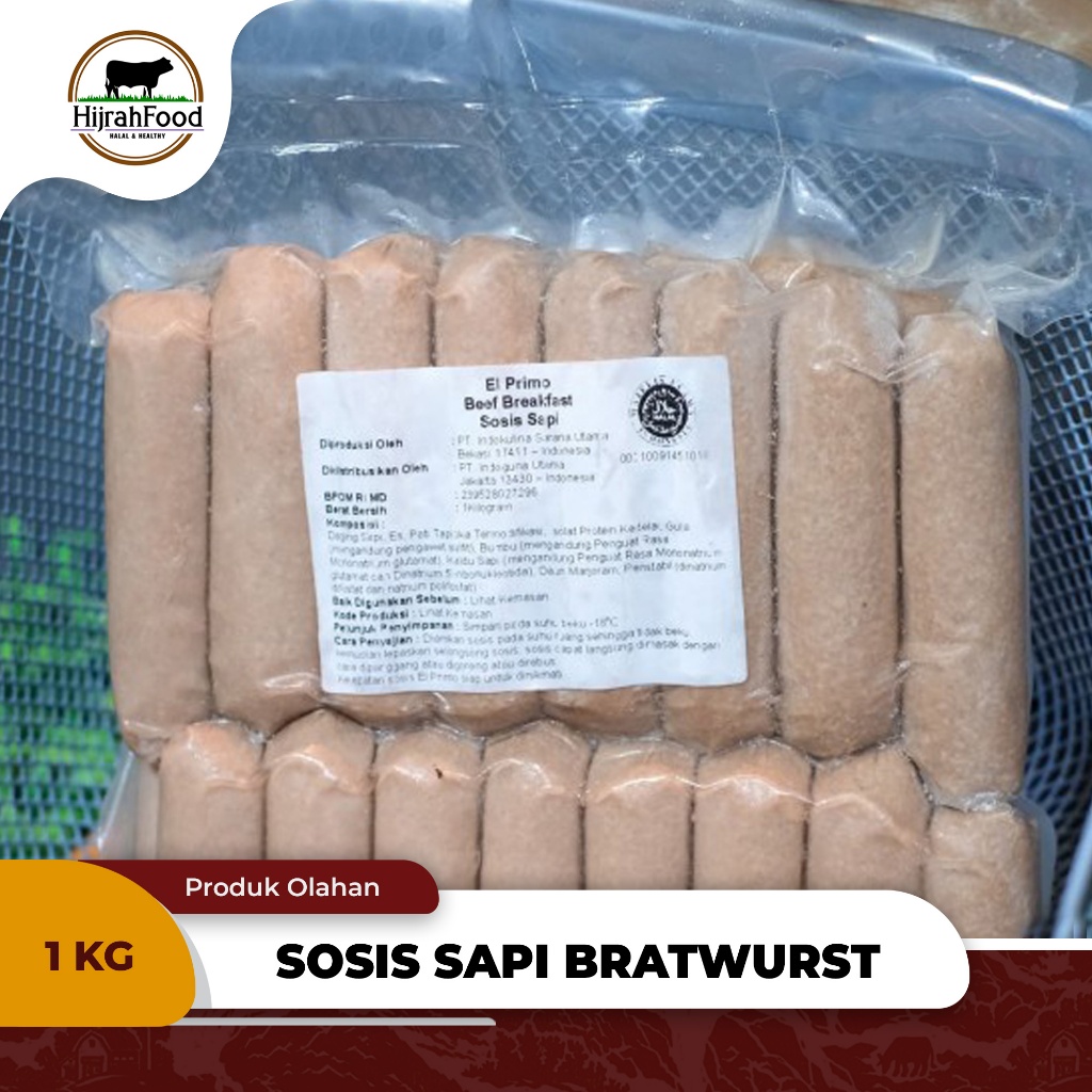 

Sosis Sapi / Beef Sausage Bratwurst Breakfast (Qty. 1 kg)
