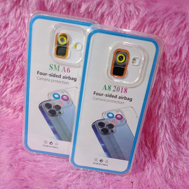 SoftCase Casing SAMSUNG A6 2018 A8 2018 Silikon Bening Transparan Protic Camera deeh