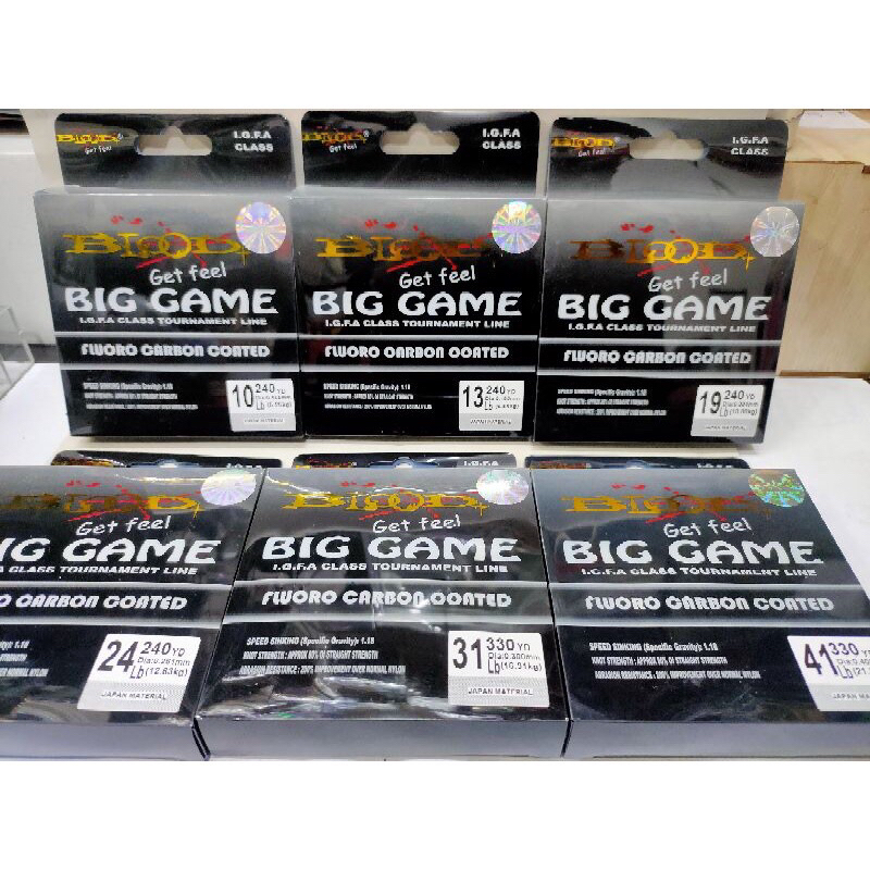 Sr big game blood IGFA CLASS