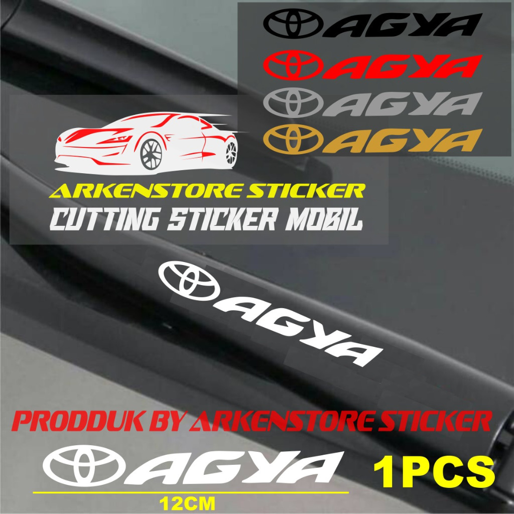 STICKER WIPER TALANG AIR MOBIL AGYA CUTTING STIKER WIPER TALANG AIR MOBIL TOYOTA AGYA