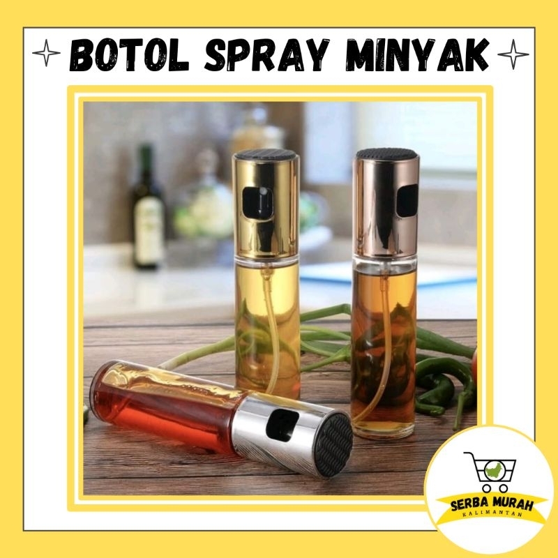 BOTOL SPRAY MINYAK GORENG  KACA 100ml | OLIVE OIL SPRAY | TEMPAT MINYAK GORENG | BOTOL SEMPROT KEKIN