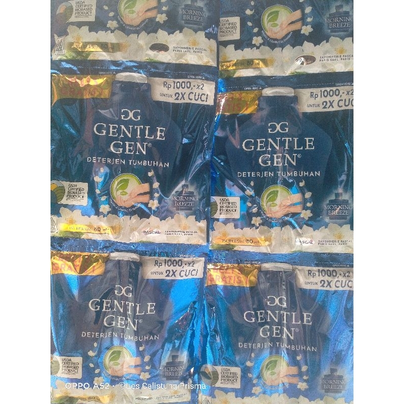 GENTLE GEN SASET ISI 4 DETERGEN TUMBUHAN