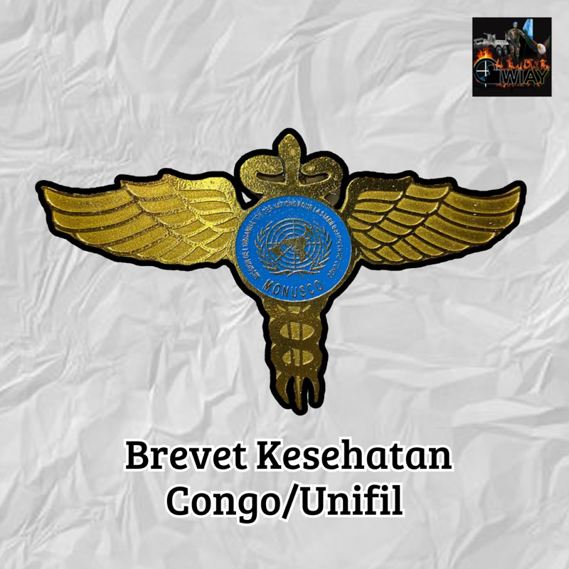 Pin / Bros / Wings / Brevet Kesehatan Congo/Unifil TNI POLRI
