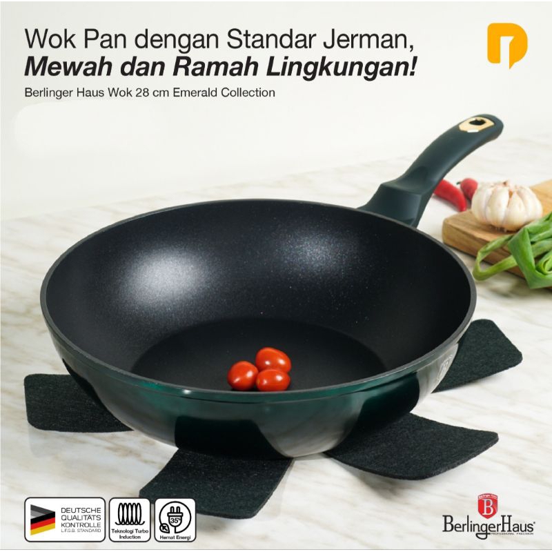 Berlinger Haus Wok 28cm Emerald Collection