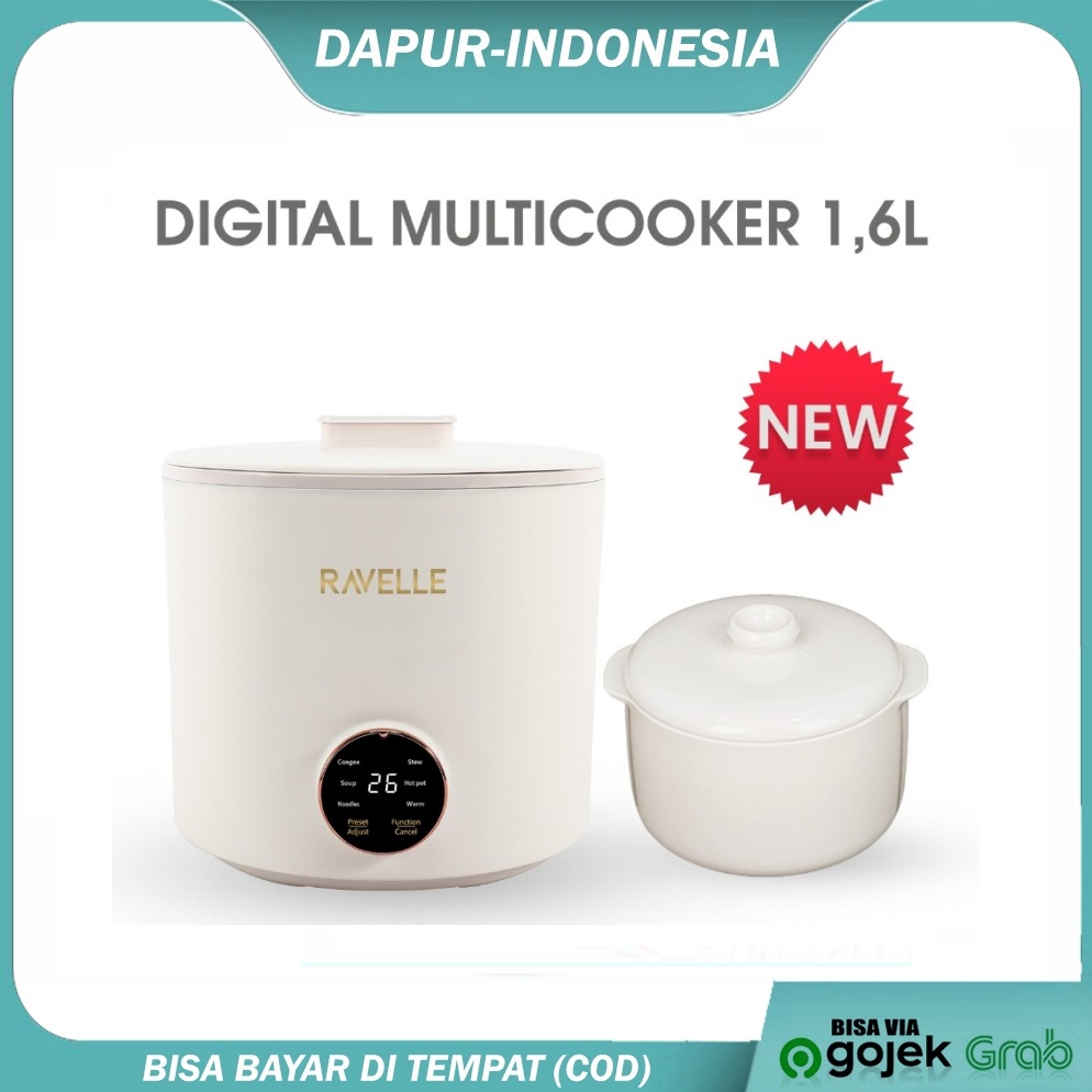 Multi Cooker Ravelle Digital 1,6L New