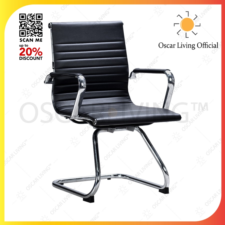 Kursi Kantor/Kursi Hadap Ergotec LX 807 U Chrome - Hitam - Jabodetabek