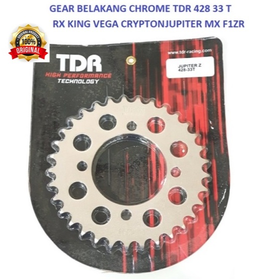 Gir Gear Belakang KC Racing Type TDR Jupiter Z F1ZR RxKing 428-33 35 36 37 38 40T Sprocket Rear F1 F