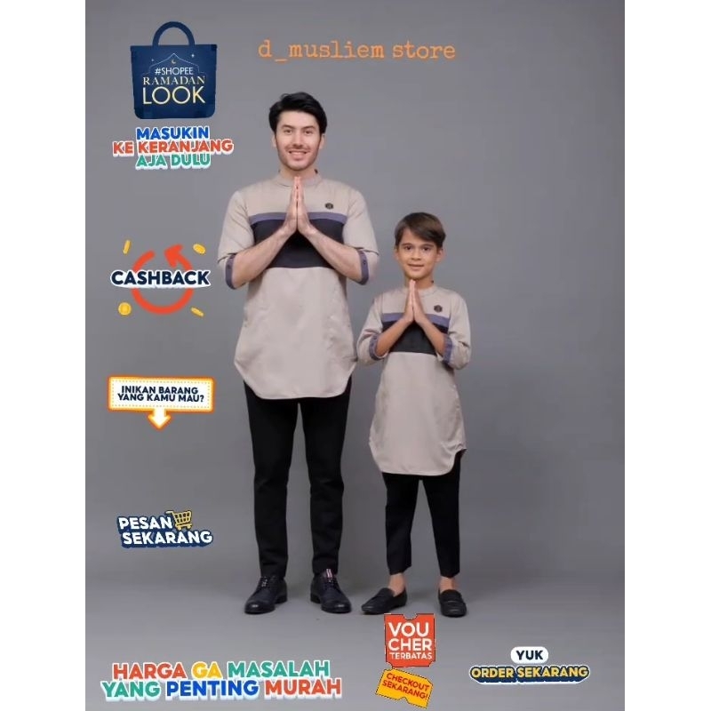 BAJU KOKO COUPLE AYAH&ANAK/BAJU KOKO KAPELAN AYAH&ANAK/BAJU COUPLE/BAJU COUPLE AYA DAN ANAK/BAJU KOK
