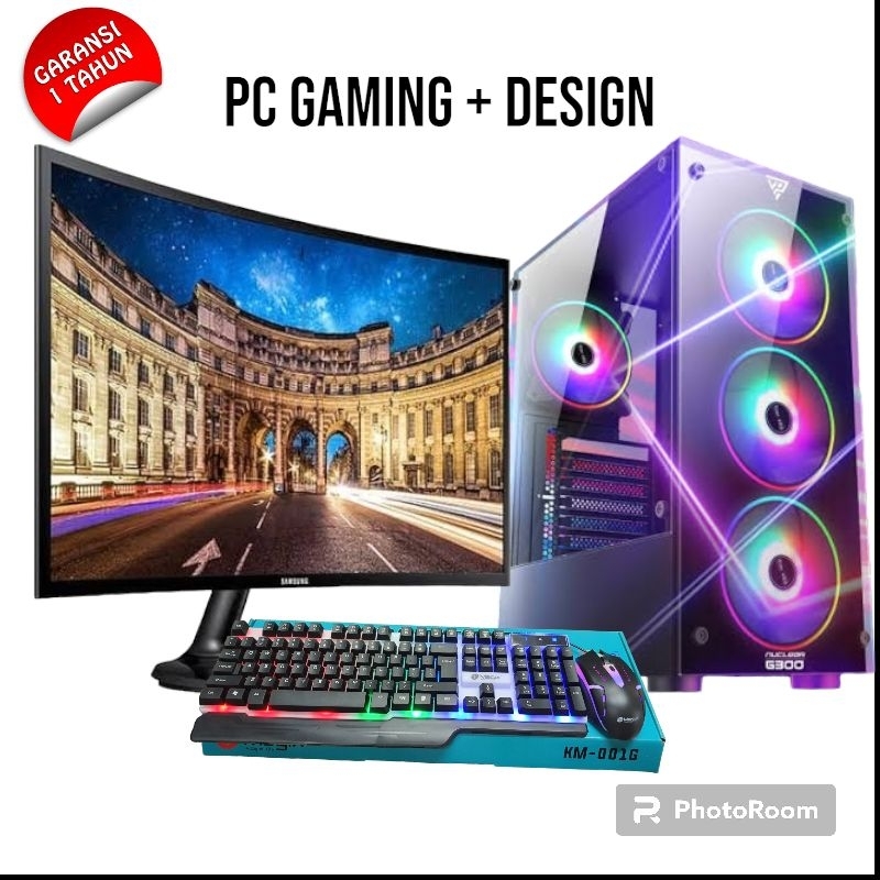 Pc Gaming Core i5 4590 Ram 8GB Ssd 128Gb Hdd 500Gb Vga 4GB DDR5 fullset Render Design Ok