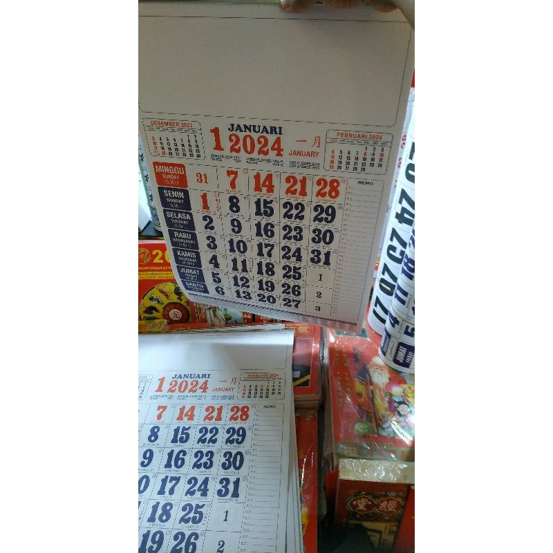 

Kalender Bulanan 2024/Kalender Kerja uk 32 x 50cm