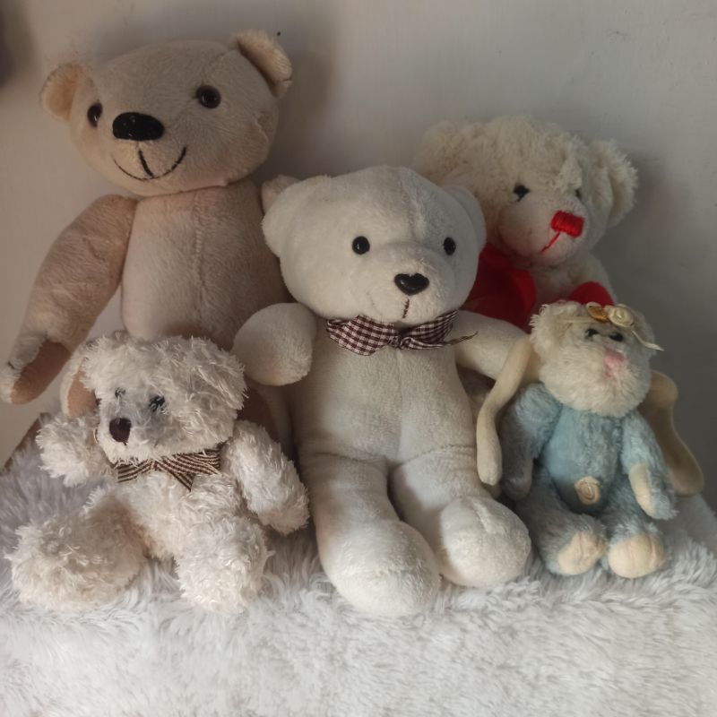 boneka teddy bear limited edition alfred teddy bear museum polos cream peri sayap plush doll mainan 