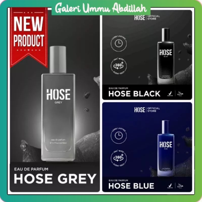 HOSE EDP Black Blue Grey 50 ml Parfum Pria HOSE Eau De Parfum - ORIGINAL