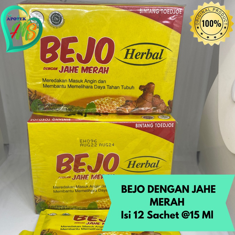 

Bejo Jahe Merah Herbal Isi 12 Sachet (Bisa Eceran)