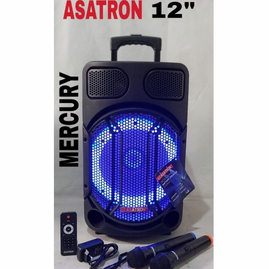 SPEAKER PORTABLE ASATRON 12 INCH MEETING ASATRON MERCURY 12INCH 2 MIC