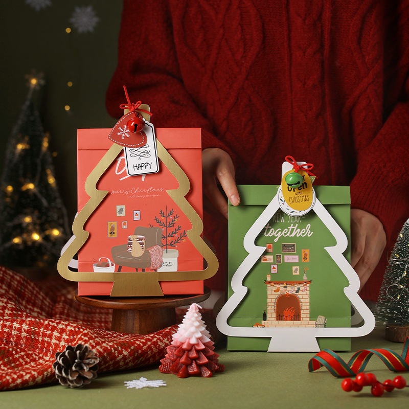 

NEW TERMURAH- 5PCS CHRISTMAS GOLDEN BELLS BAG / KOTAK HAMPERS NATAL - BOX COOKIES NATAL