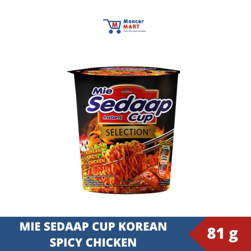 

Mie Sedaap Instan Cup Selection Korean Spicy Chicken 81 g
