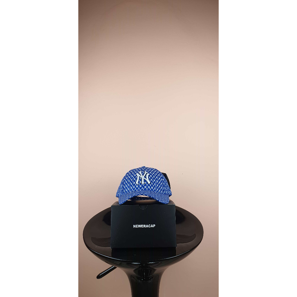 ny biru muda corak list putih Topi Pria Baseball Snapback Polos Wanita Unisex Premium