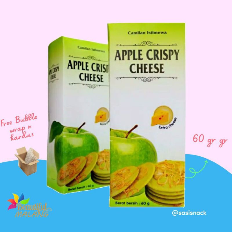 

APPLE CRISPY CHEESE Apel Keju Khas Malang 65 gr