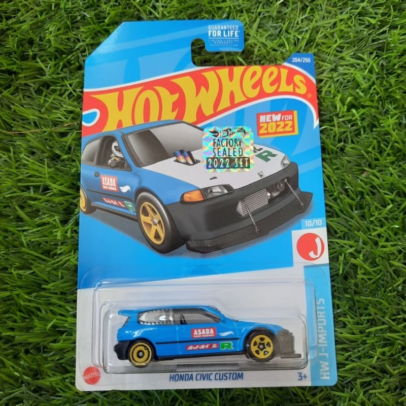 Hot Wheels Reguler FS Honda Civic Custom White Blue Factory Sealed 2022