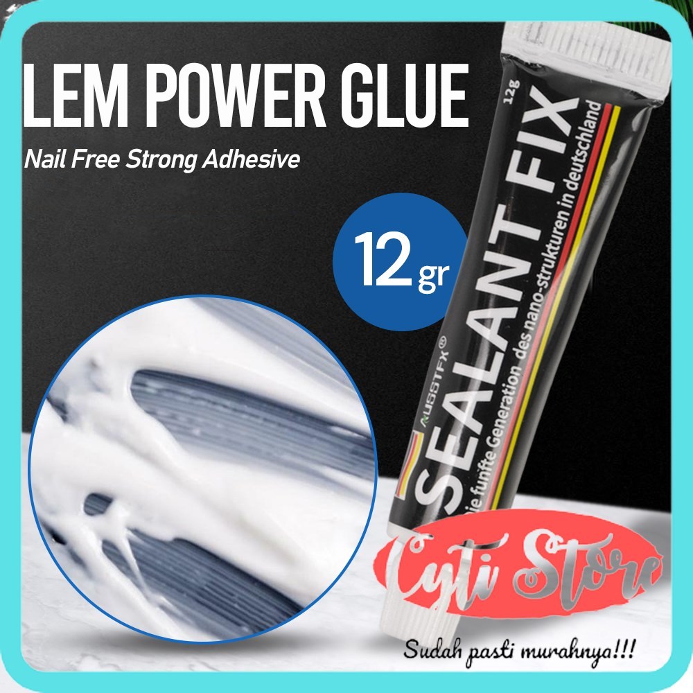 

Lem Power Glue Nail Free Strong Adhesive 12 gr - SCIE999 - Black