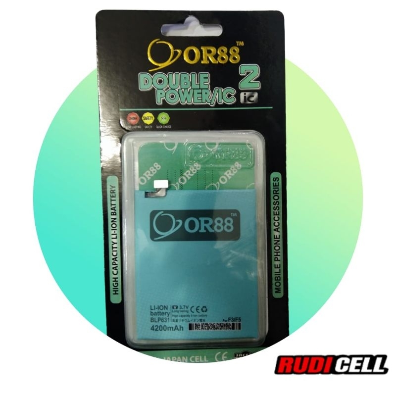 Baterai Oppo Blp631/F5 OR88 Double power