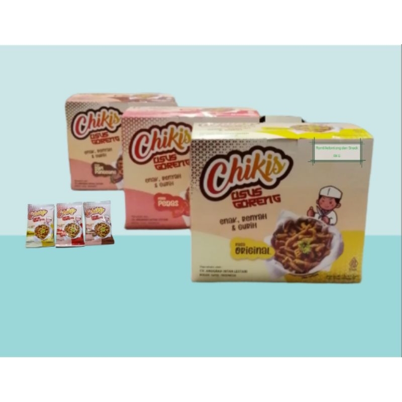 

Snack CHIKIS Cemilan Enak Gurih Usus Goreng 1 Pak isi 12 Pcs