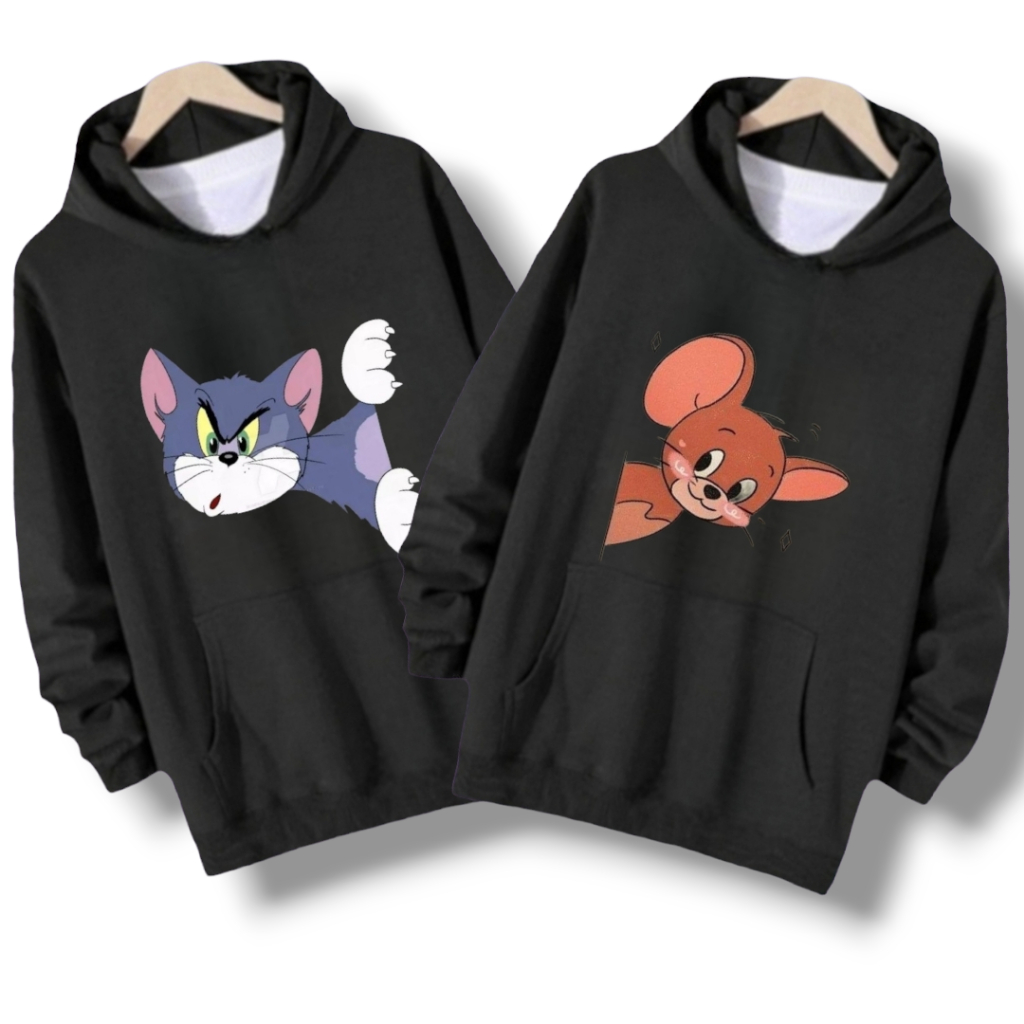 jaket couple KARTUN TOM &  JERRY LUCU / jaket couple pasangan terbaru 2026 / sweater couple / sweate