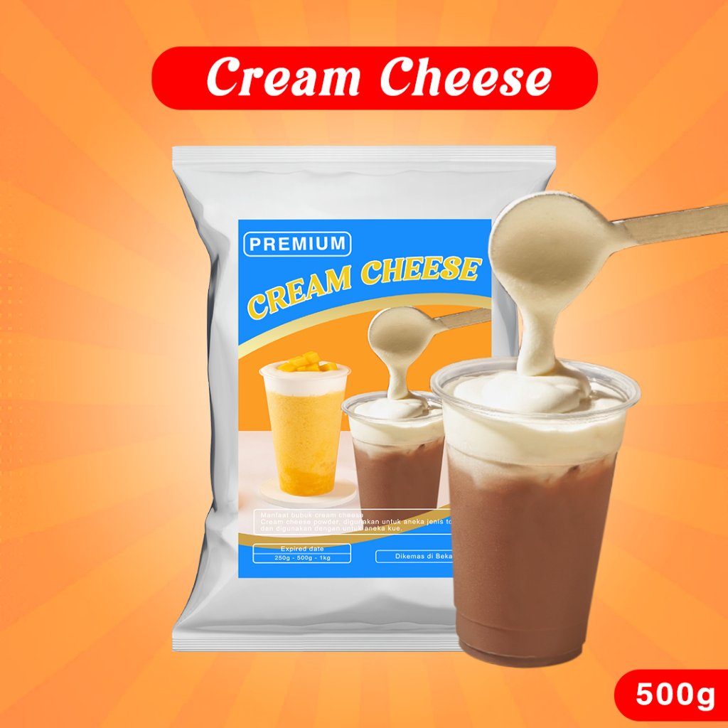 

CREAM CHEESE PREMIUM 500G / TOPPING CREAM CHEEESE 500GR/ CREAM CHEESE POWDER 500G