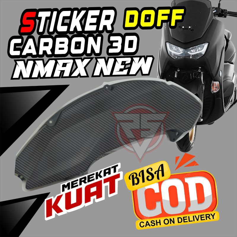 STICKER CARBON 3D /PELINDUNG COVER BOX FILTER NMAX NEW