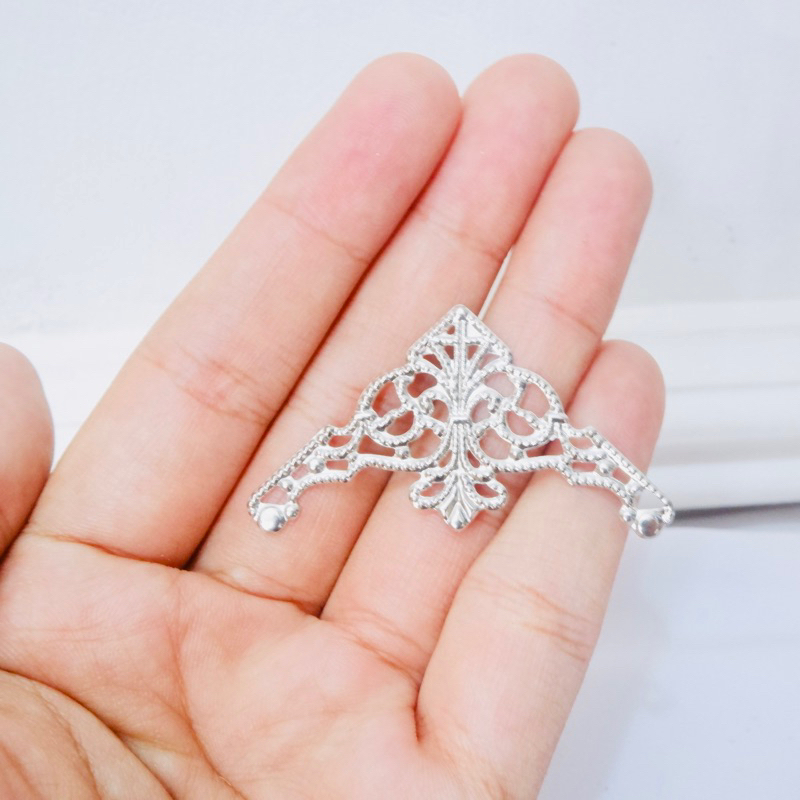 sudut charm kecil SILVER PERAK  /sudut charm gold/sudut mahar MURAH MERIAH  CHARM HIASAN SUDUT HIASA