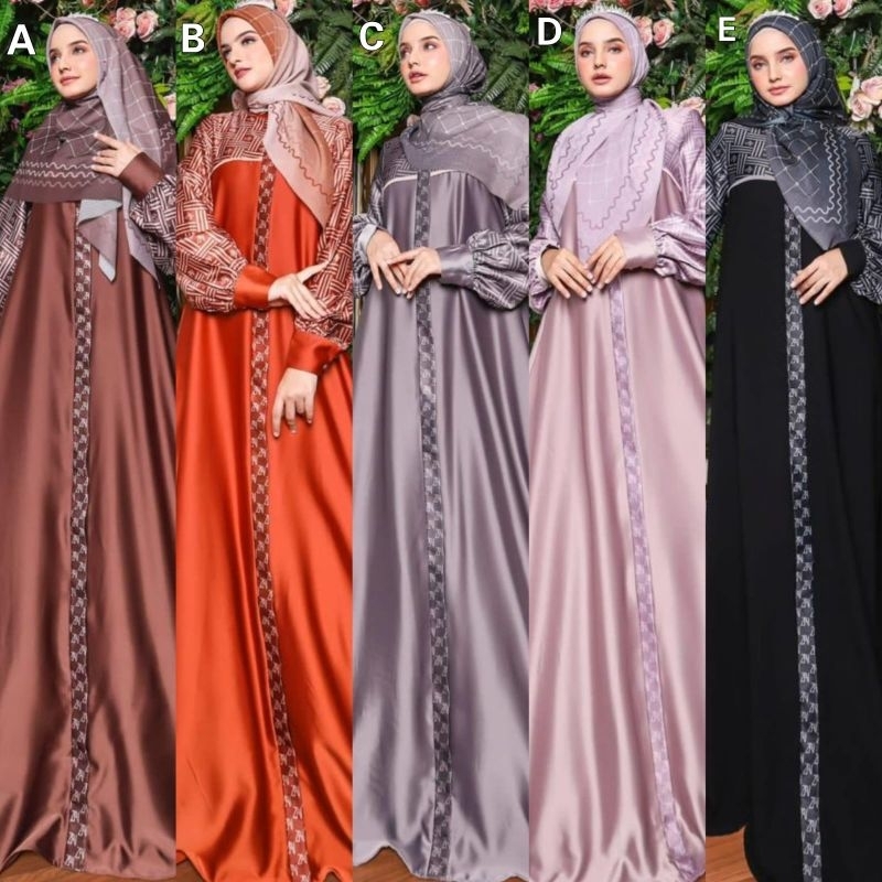 [READY SIAP KIRIM] DAILY DRESS SHAKIRA BY ZAHRA ORIGINAL GAMIS SET PREMIUM SYARI JUMBO