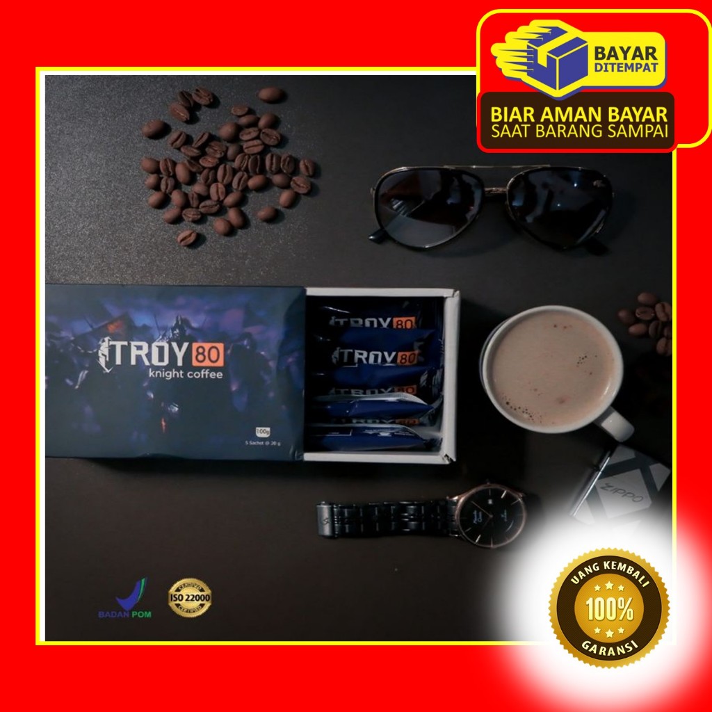 Kopi Troy 80 Original Kopi Susu Kesatria Herbal 1 BPOM ORI