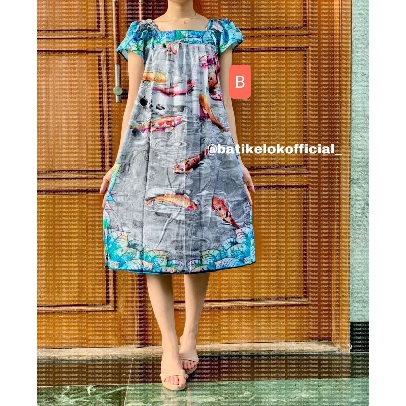 DASTER BATIK ELOK MODEL YUKENSI TALI SEROT