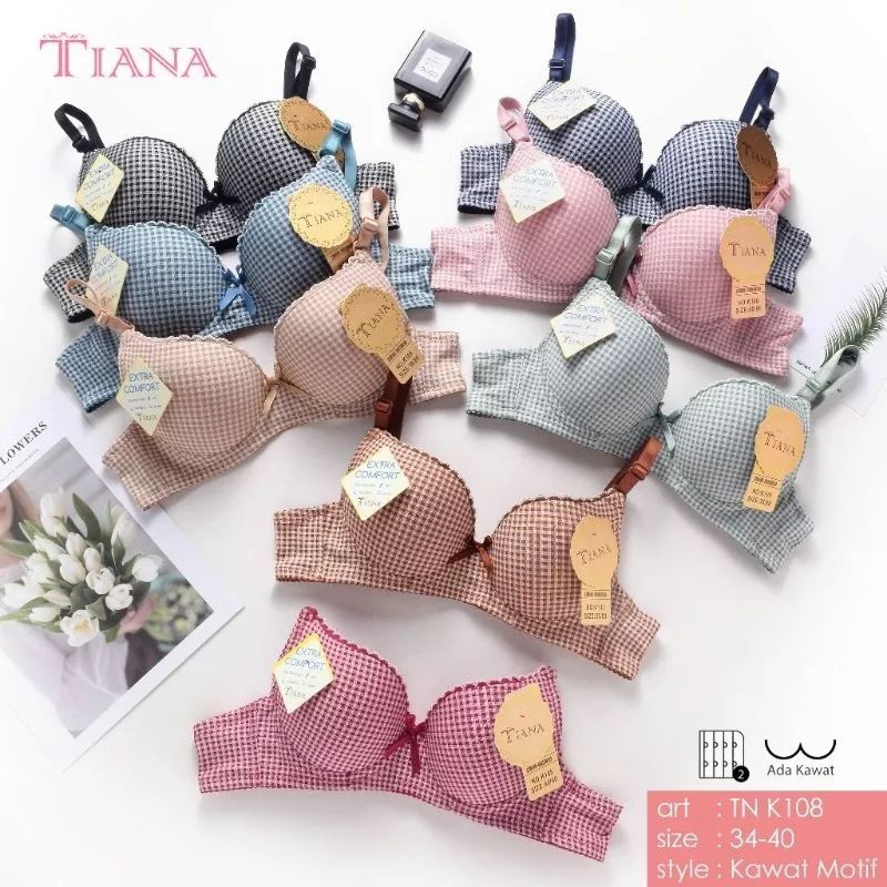 TIANA BRA K108 BRA PUSH UP BRA KAWAT BRA FASHION CUP A