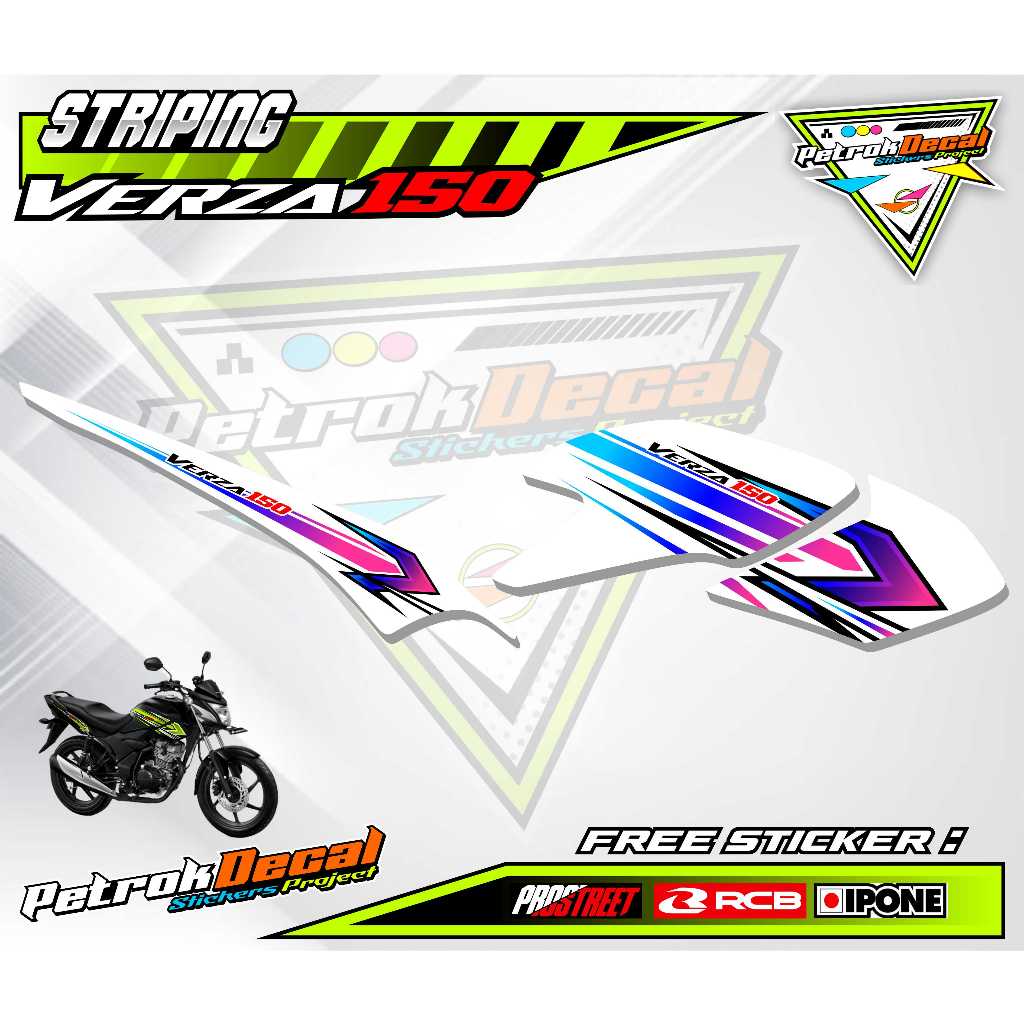 STRIPING VARIASI VERZA 150 / STICKER LIST VARIASI MOTOR HONDA VERZA 150