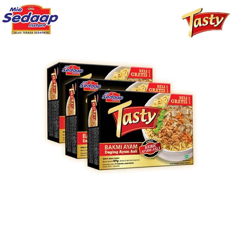 

Mie Sedaap Tasty 129gr kartonan