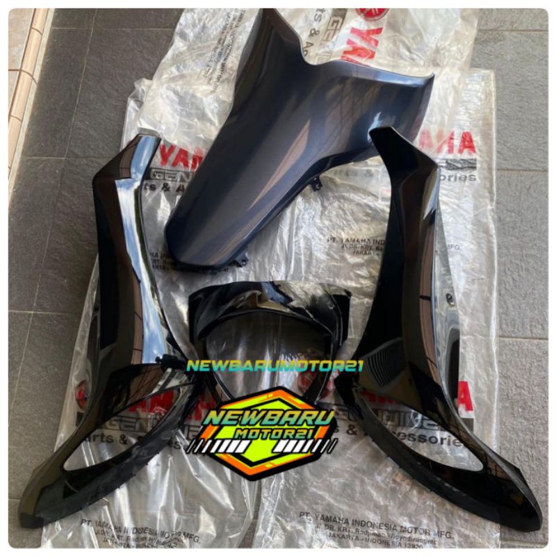 BODY SET SAYAP DEPAN FINO FI 115 FINO 125 HITAM GLOSSY PART ORIGINAL YAMAHA
