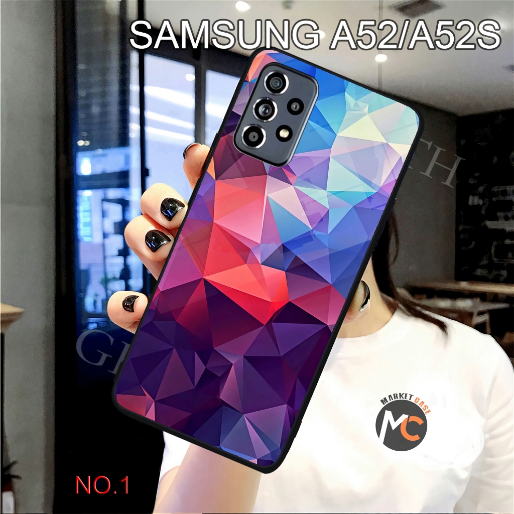 H1280 SoftCase Glass Kaca SAMSUNG A52,A52S CASE SAMSUNG A52,A52S Casing Handphone SAMSUNG