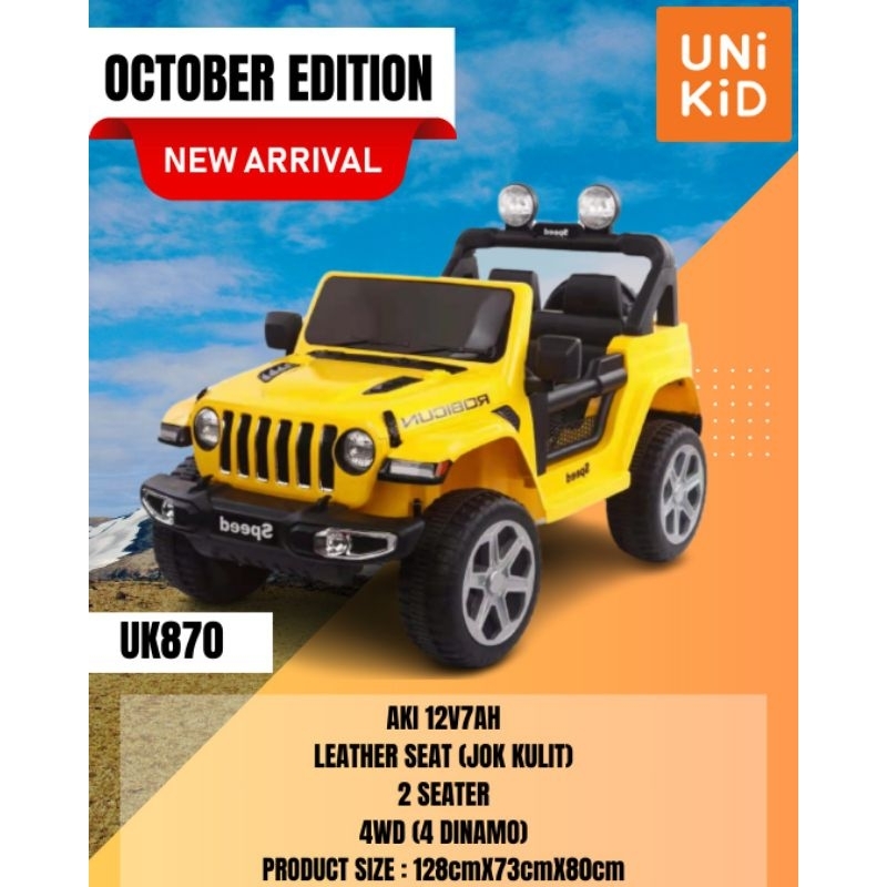 MOBIL AKI MAINAN ANAK exotic 8601 JEEP RUBICON SUPERJEEP RUBICON