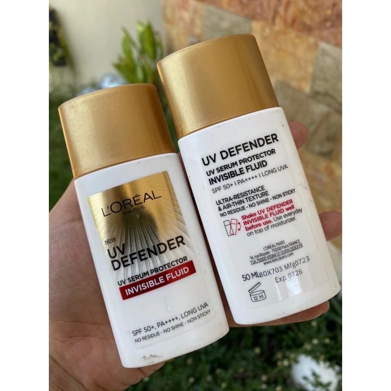LOREAL PARIS UV DEFENDER 50ML | LOREAL PARIS UV SERUM PROTECTOR INVISIBLE FLUID | LOREAL PARIS UV SE