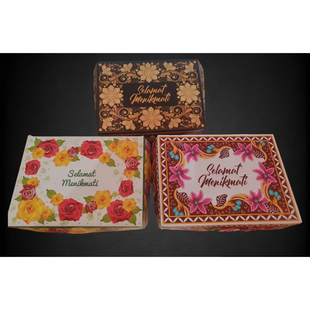 SNACK BOX - KOTAK KUE - MEREK OKEY- Uk 15x11x7