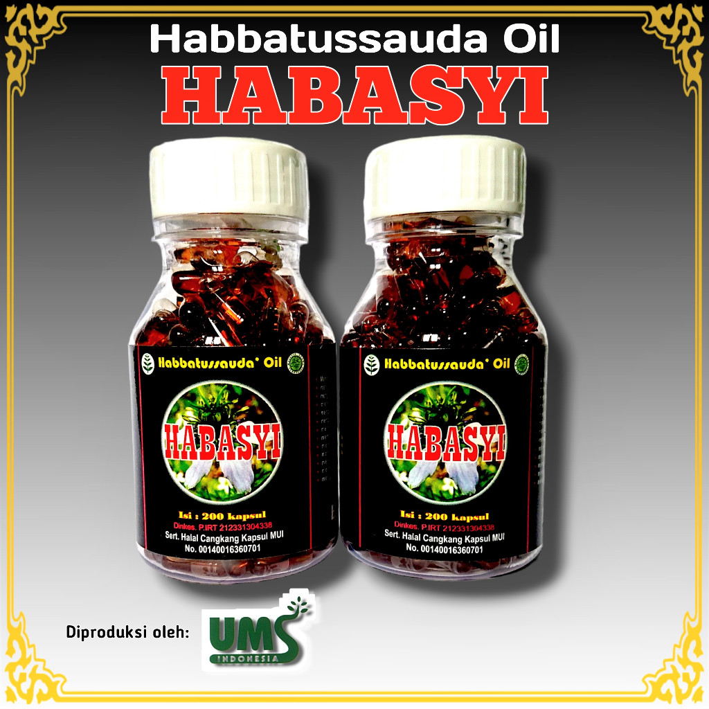 Habbatussauda Oil Habbasyi Oil Original UMS 200 Kapsul