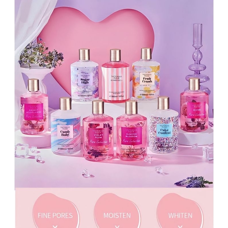 NEW VICTORIA SECRET REFRESHING BODY WASH SHOWER GEL 300ml