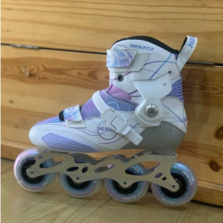 Sepatu Roda Inline Skate Nespic Carbon White